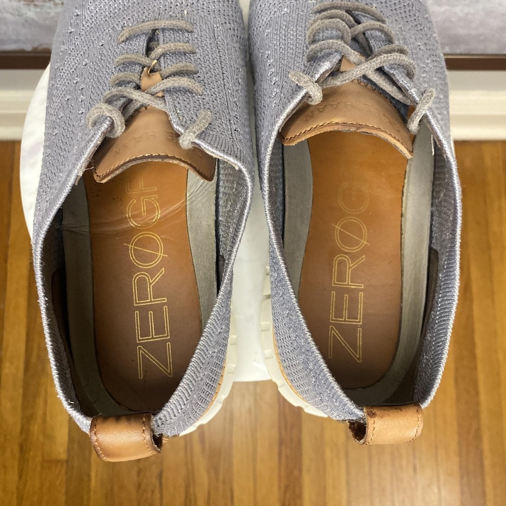 Cole Haan Zerogrand Shoes Mens Size 10.5 Gray Wingtip Casual Sneakers C24944 - Picture 8 of 11